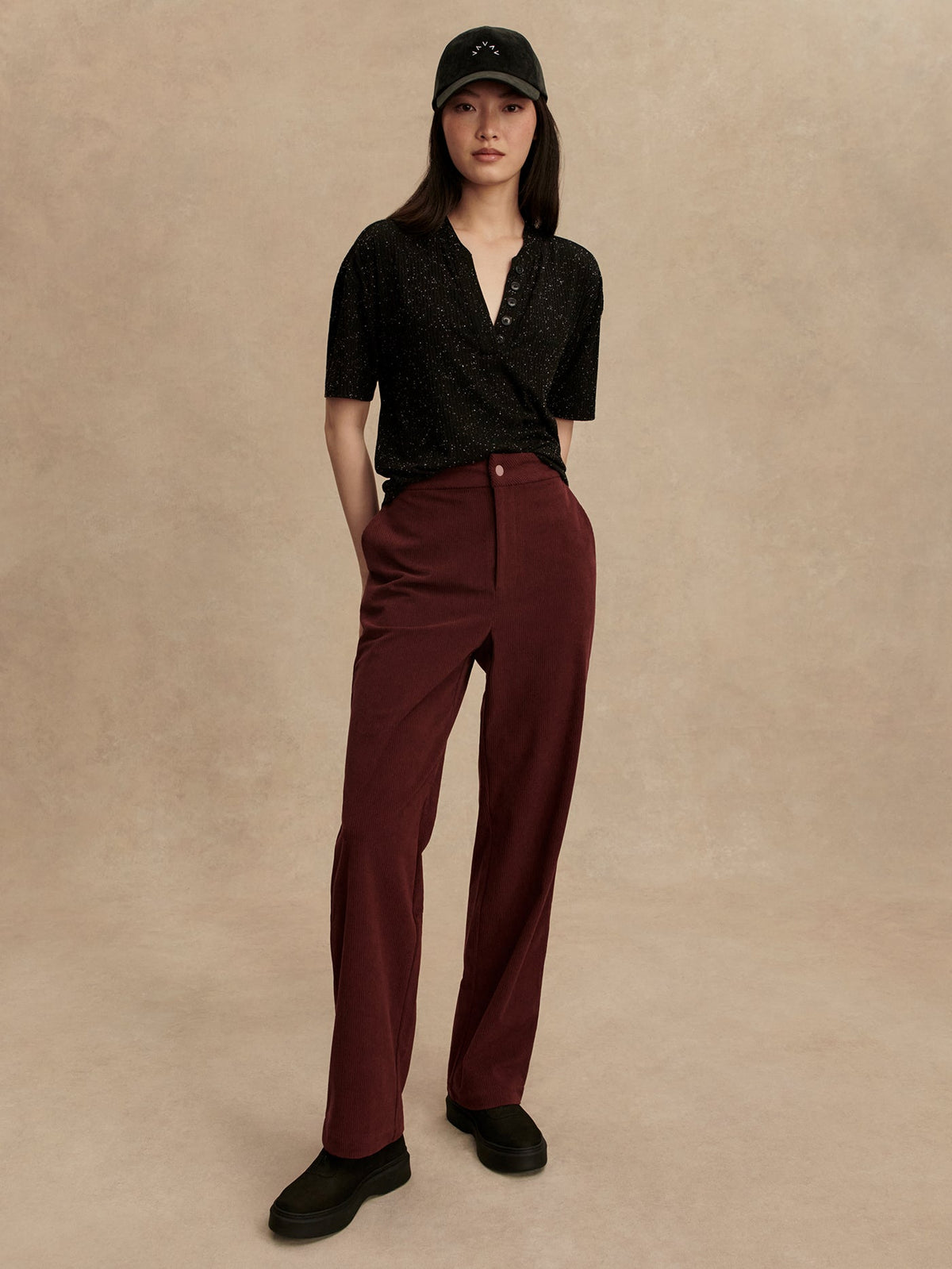 Odette Mock Placket Tee | Varley Popular