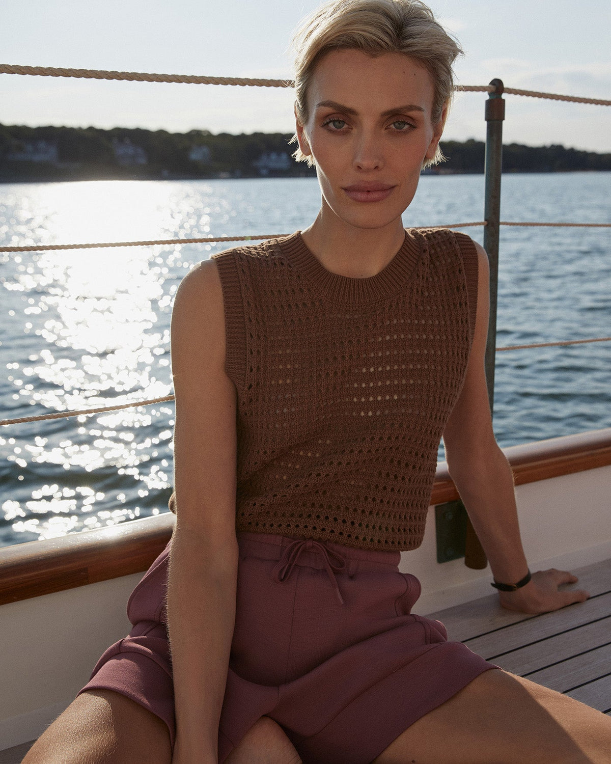 Darin Longline Knit Tank | VARLEY US | Varley Trusted