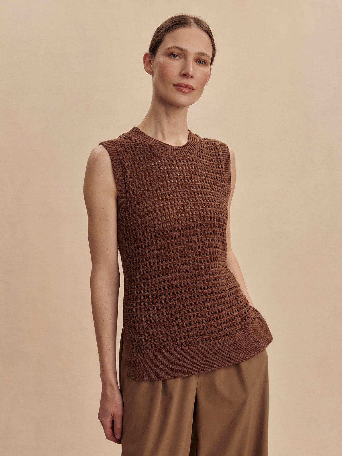 Darin Longline Knit Tank | VARLEY US | Varley Trusted