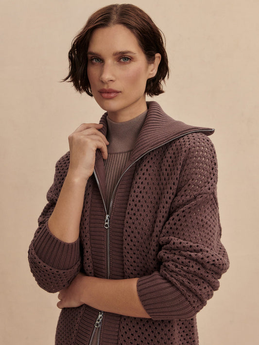 Finn Longline Knit Jacket | VARLEY US | Varley Value