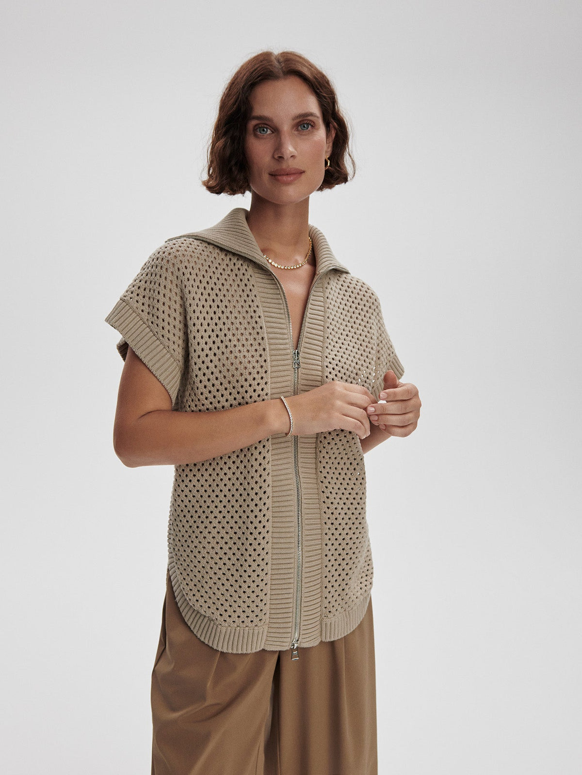 Gianna Zip Through Vest | Varley Classic