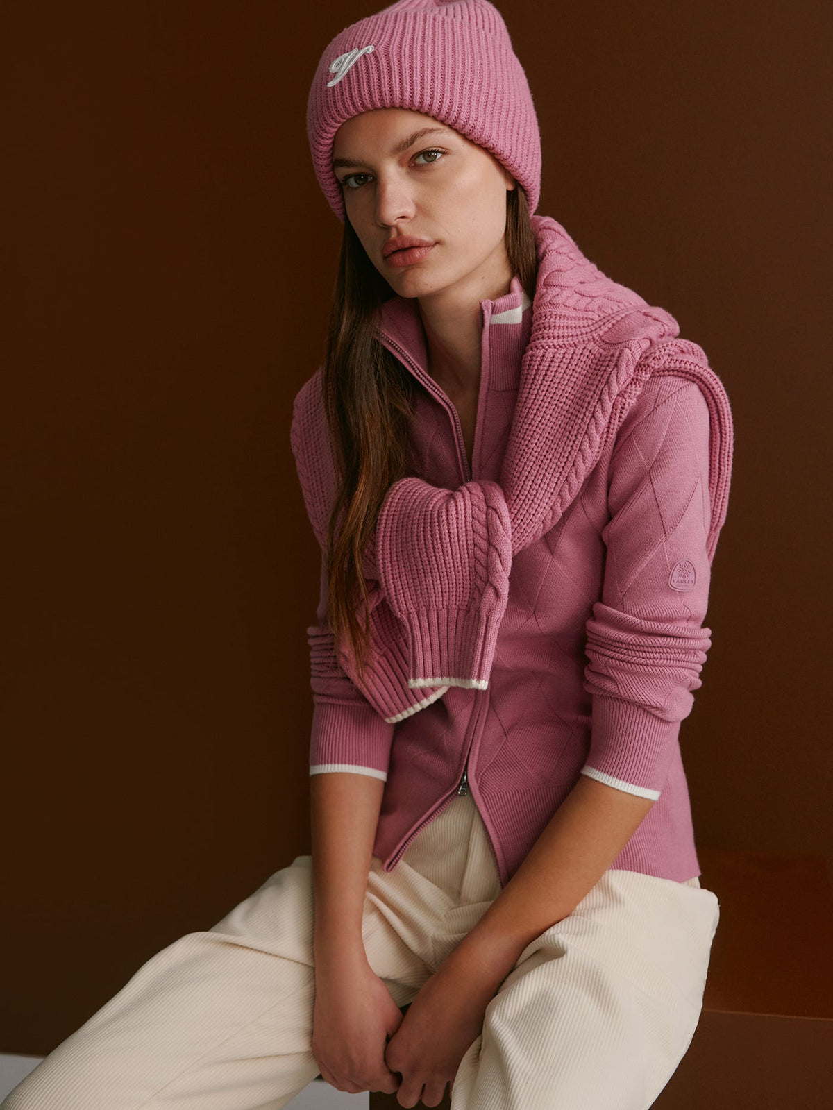 Barthe Zip Through Knit Jacket |Varley US | Varley Featured