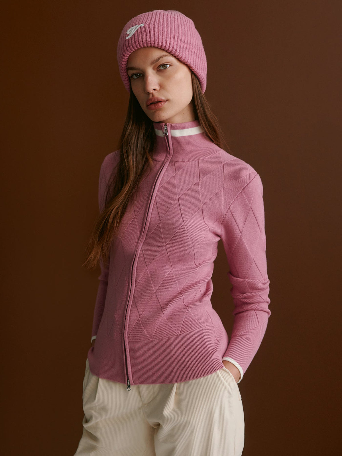 Barthe Zip Through Knit Jacket |Varley US | Varley Featured
