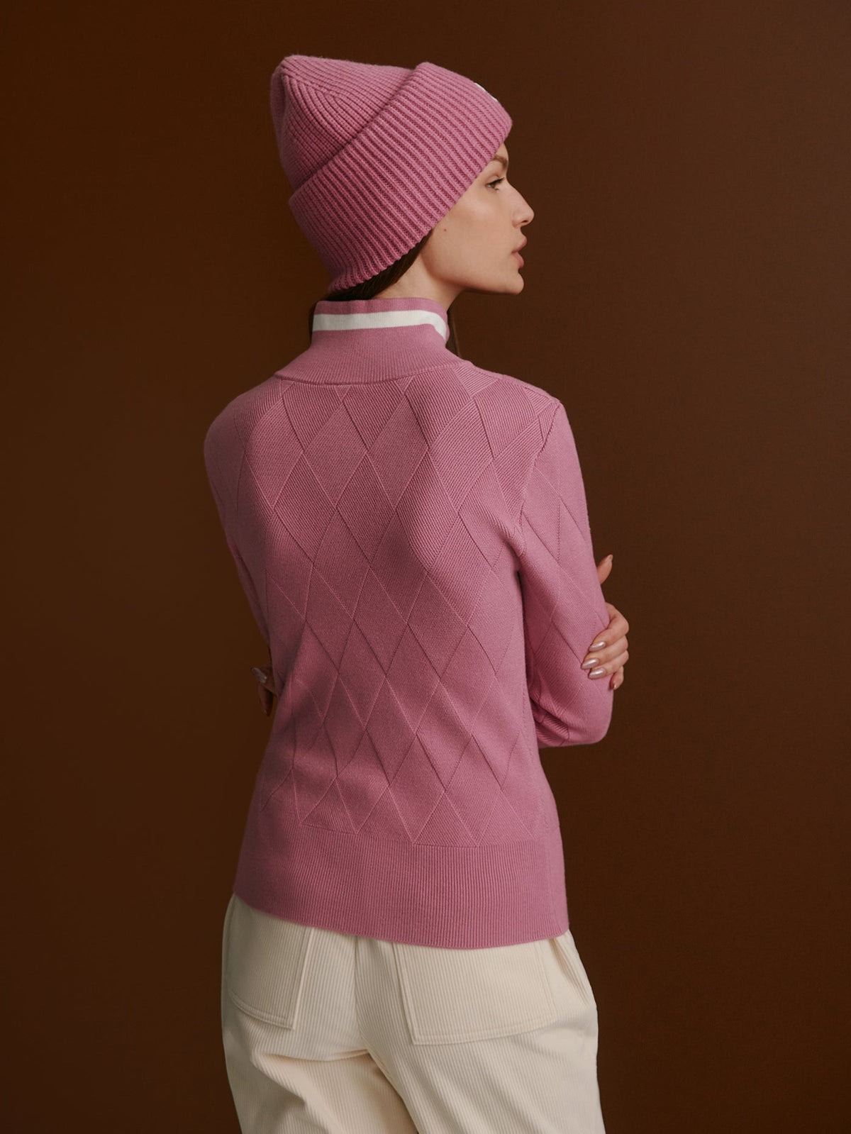 Barthe Zip Through Knit Jacket |Varley US | Varley Featured