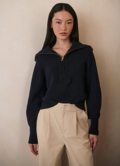 Maura Half Zip Rib Knit | Varley Deals