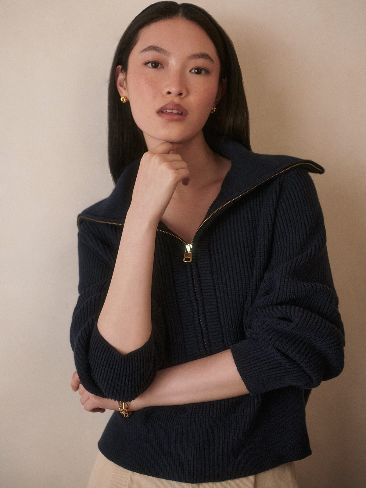 Maura Half Zip Rib Knit | Varley Deals