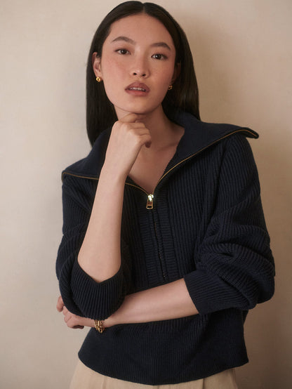 Maura Half Zip Rib Knit | Varley Deals