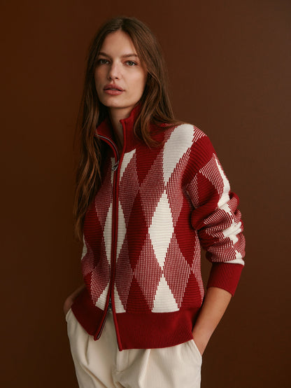 Karina Jacquard Knit Jacket | Varley Quality