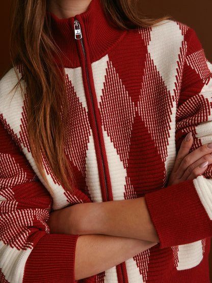 Karina Jacquard Knit Jacket | Varley Quality