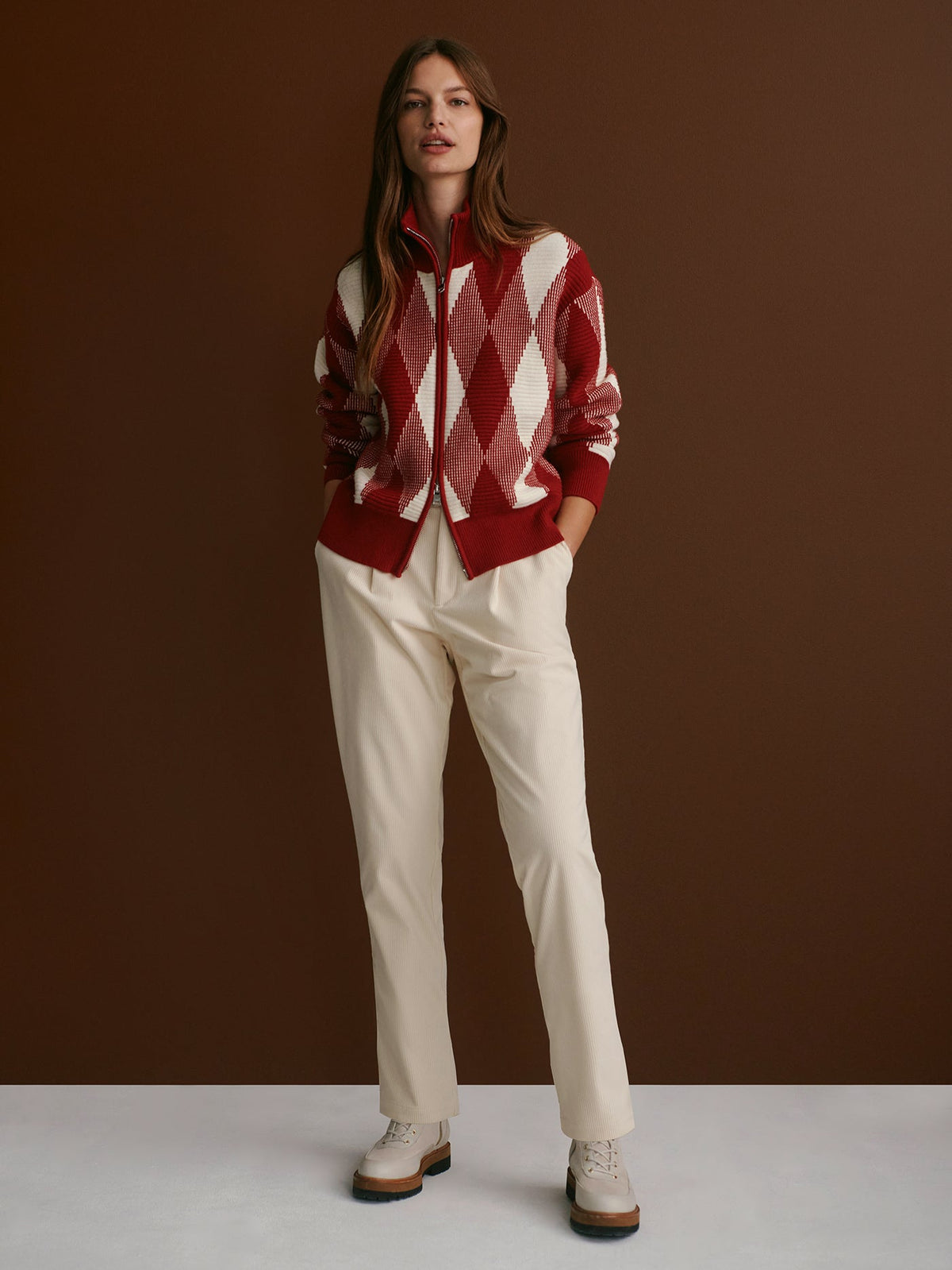 Karina Jacquard Knit Jacket | Varley Quality