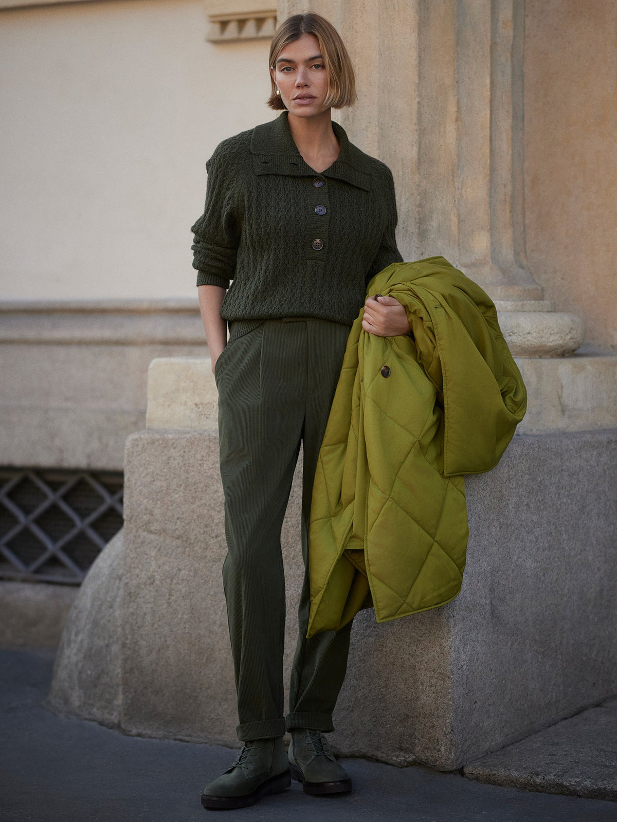 Bridget Half Button Sweater | Varley Everyday