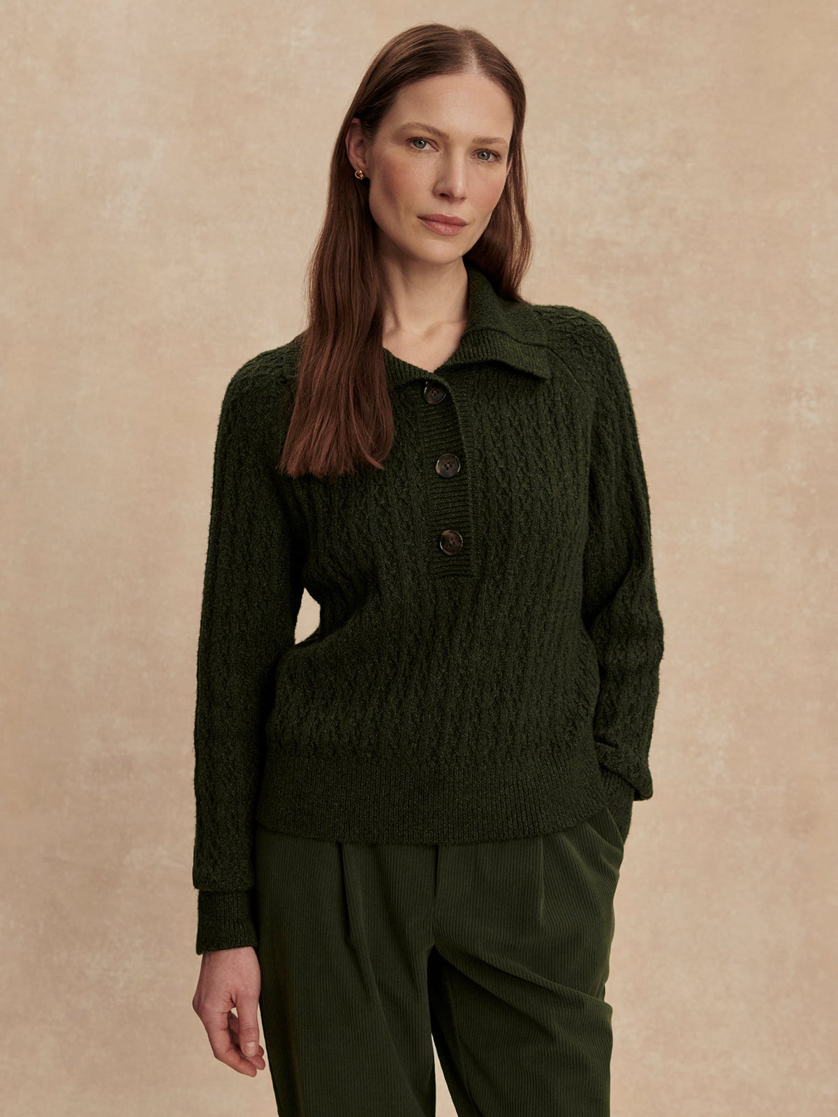 Bridget Half Button Sweater | Varley Everyday
