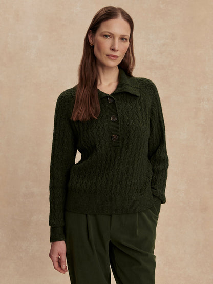 Bridget Half Button Sweater | Varley Everyday