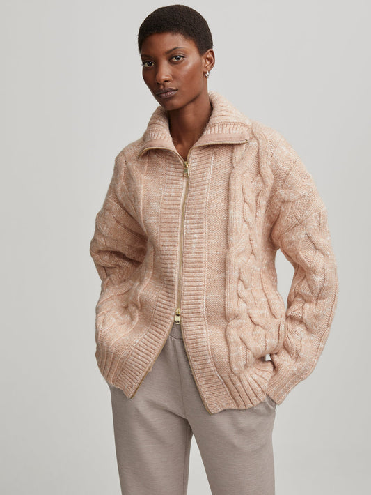 Aida Jumbo Cable Knit Jacket | VARLEY US | Varley Trending