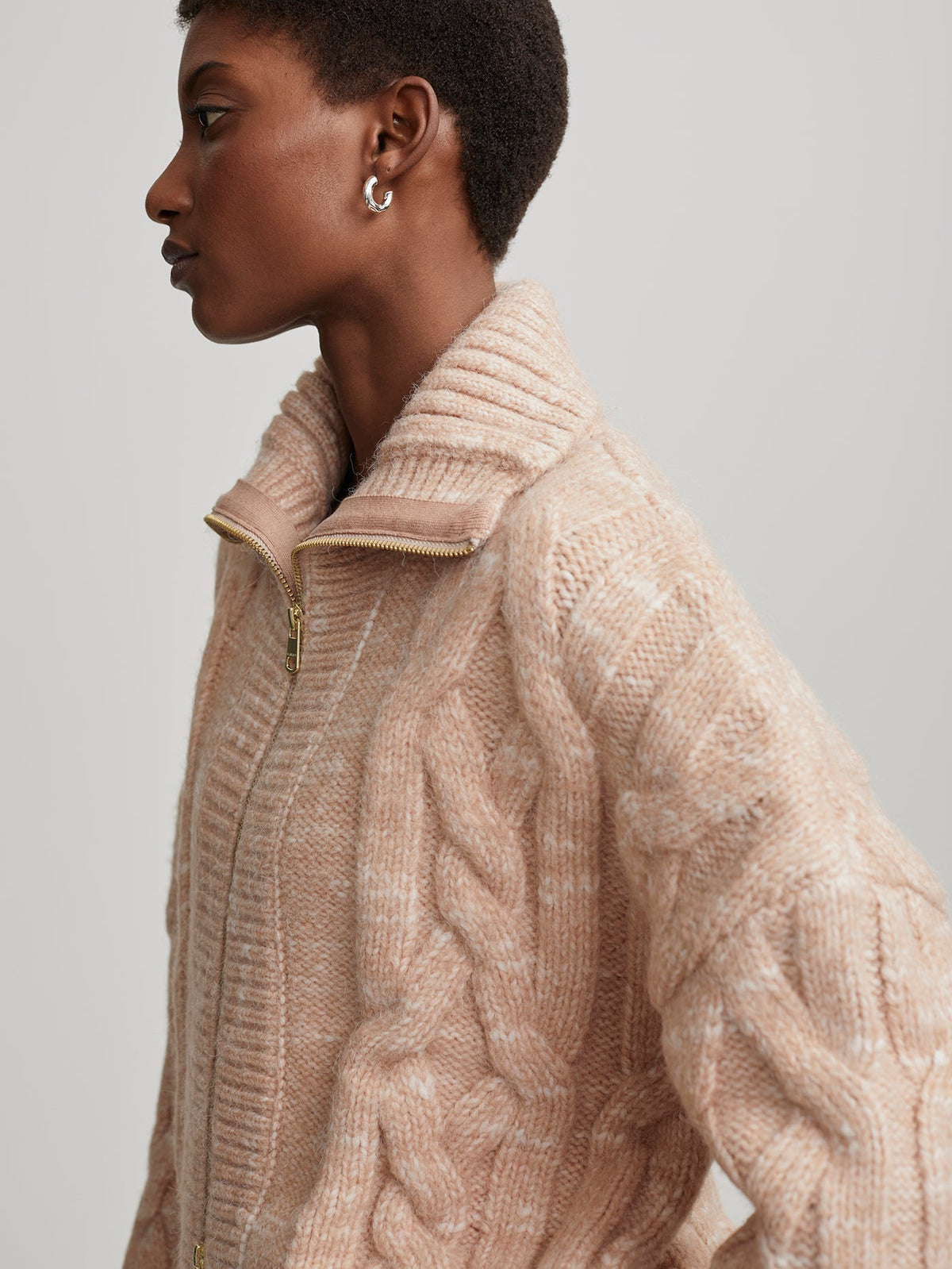 Aida Jumbo Cable Knit Jacket | VARLEY US | Varley Trending