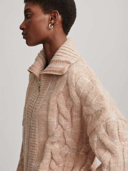 Aida Jumbo Cable Knit Jacket | VARLEY US | Varley Trending