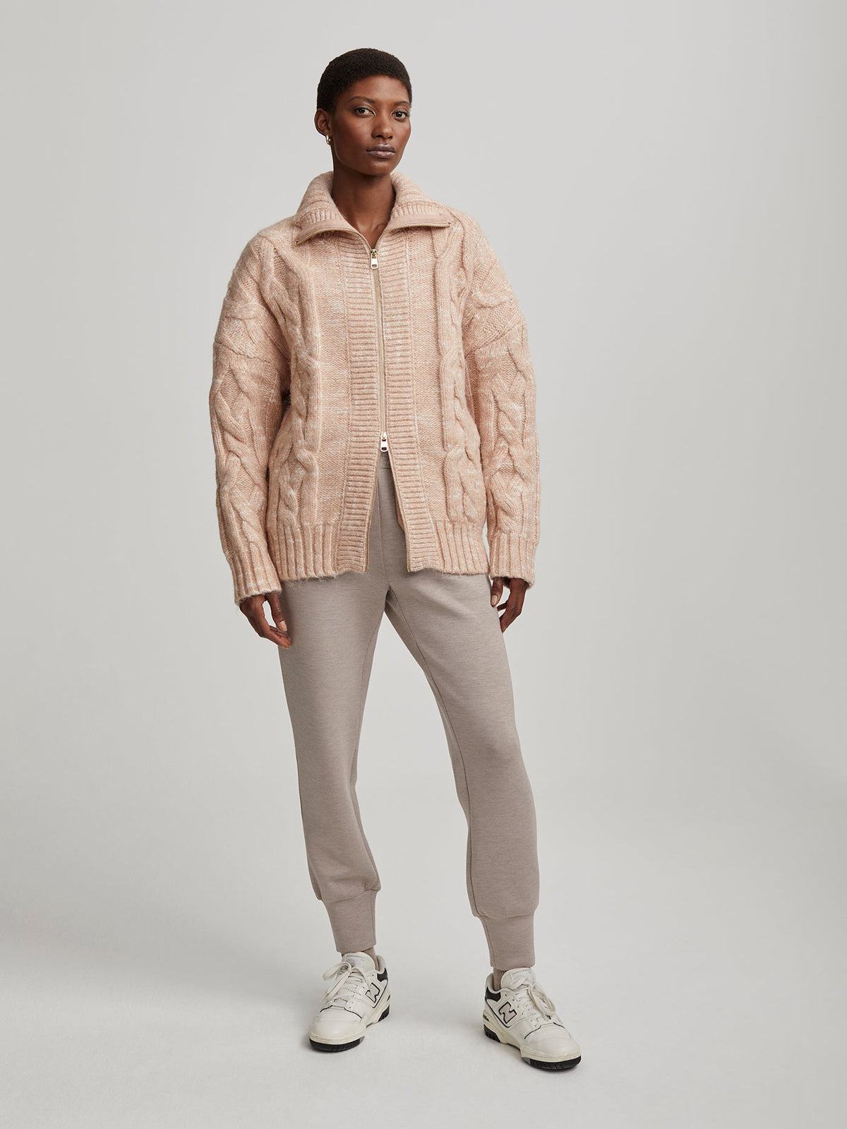 Aida Jumbo Cable Knit Jacket | VARLEY US | Varley Trending