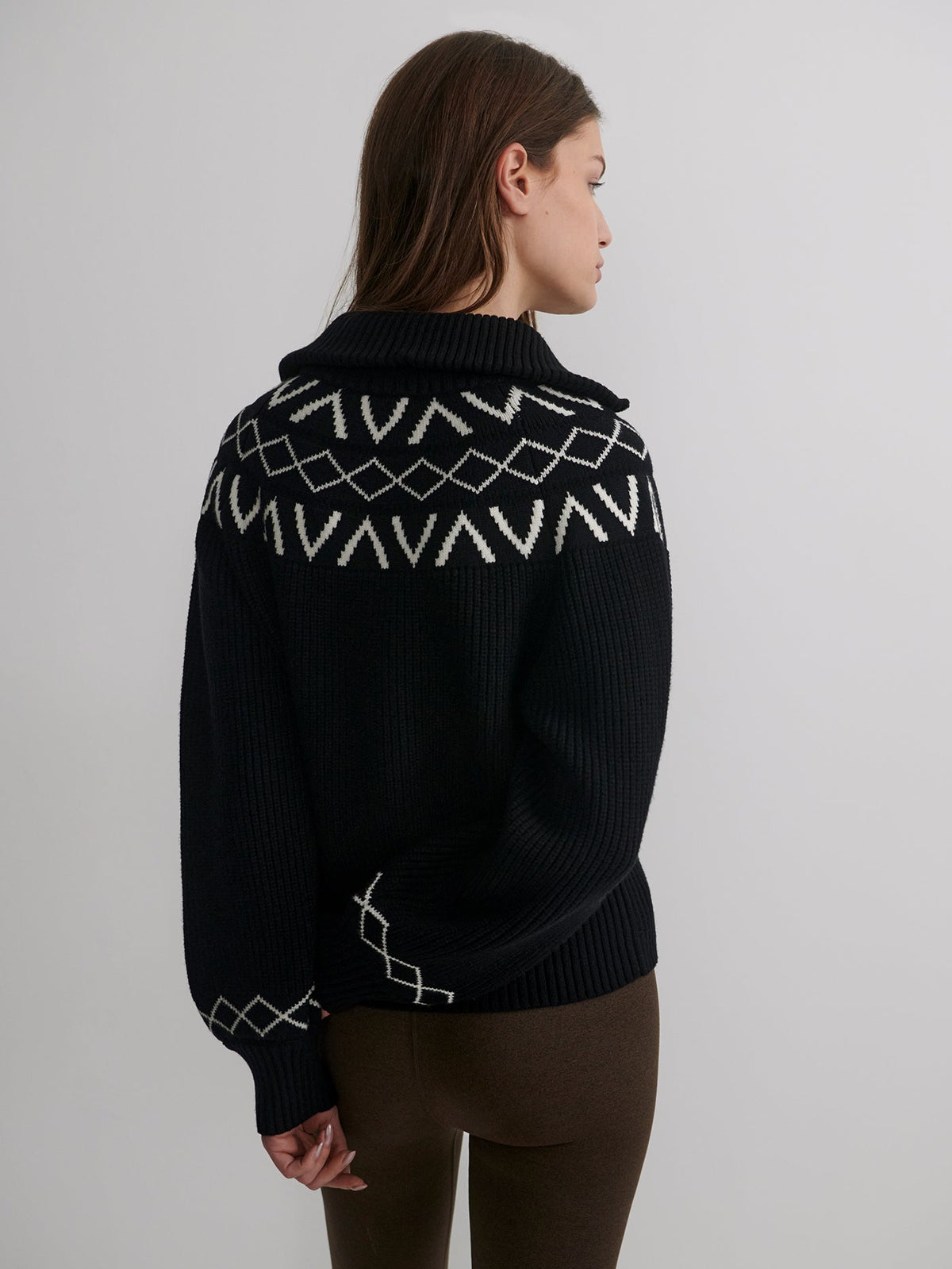 Sigrid Fairisle Half Zip Knit | Varley Customer Favorite