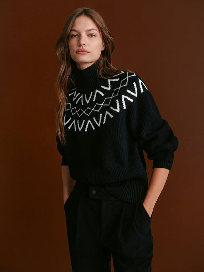 Marcie Fairisle Yoke Knit | VARLEY US | Varley Recommended
