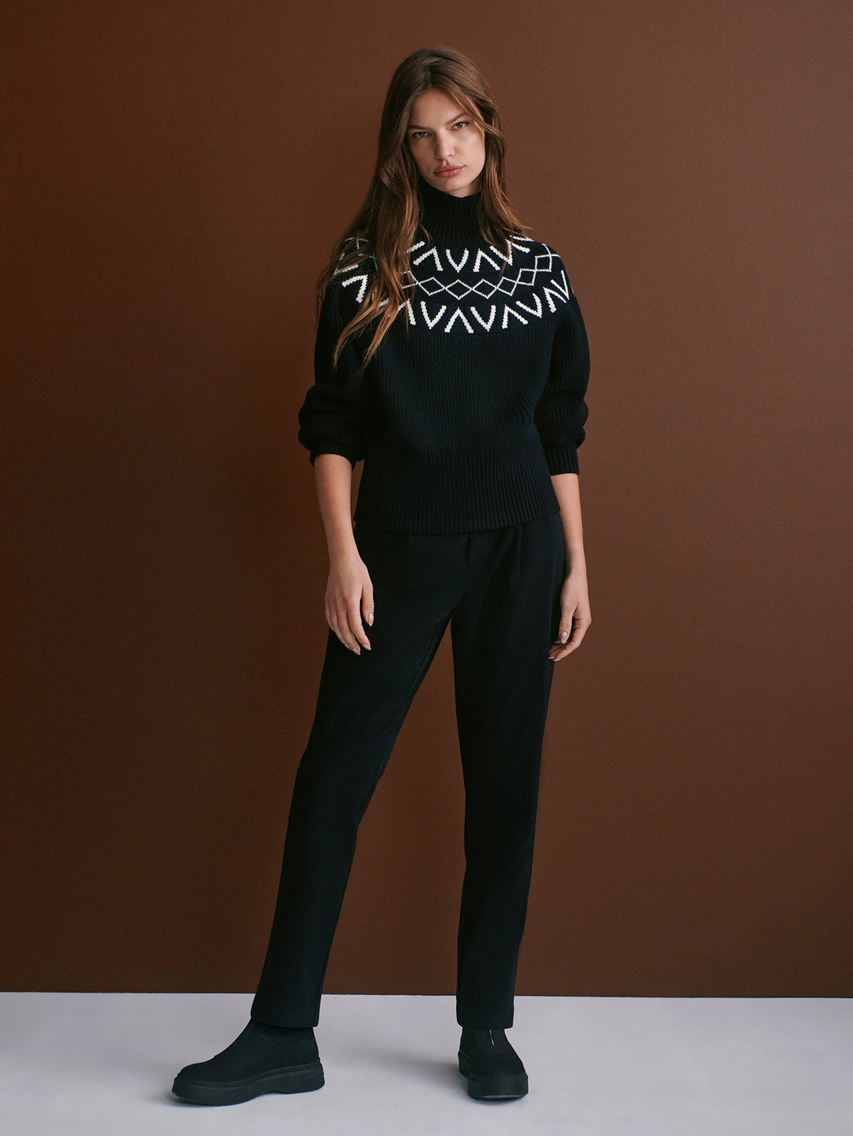 Marcie Fairisle Yoke Knit | VARLEY US | Varley Recommended