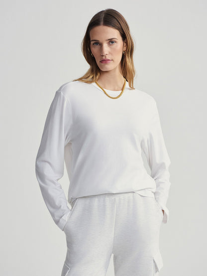 Leah Long Sleeve Boyfriend Tee | Varley Exclusive