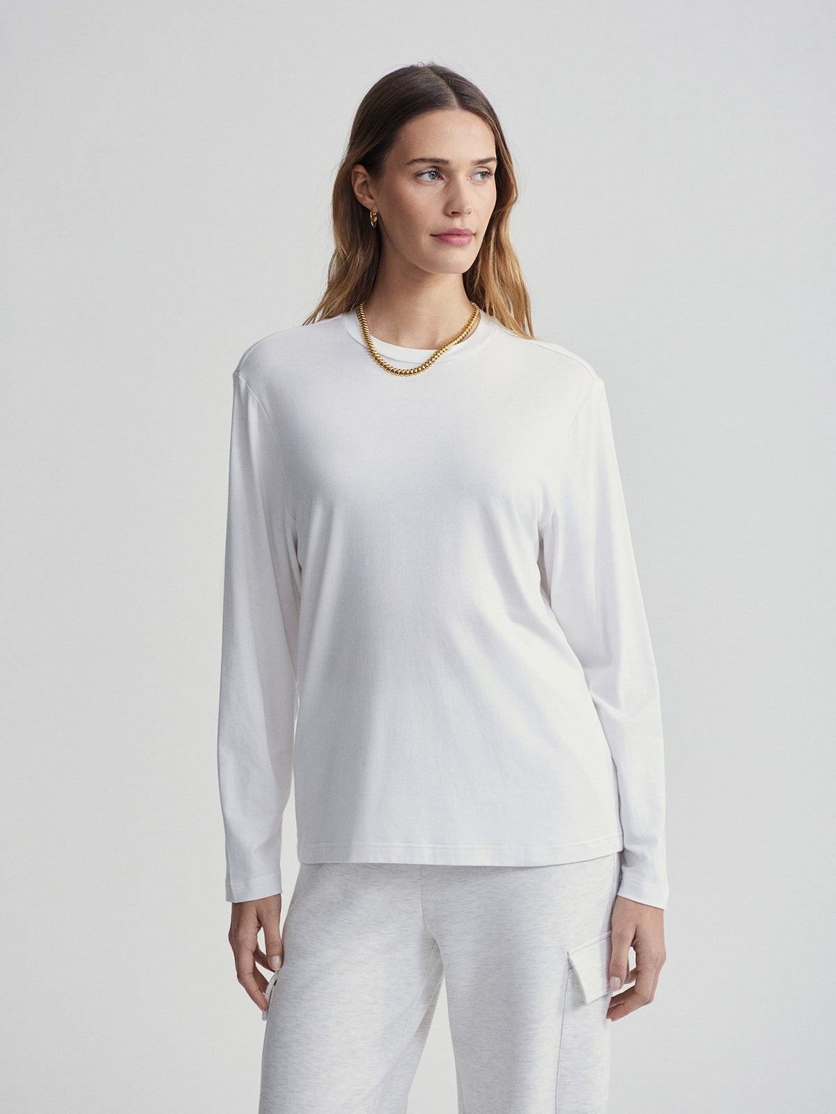 Leah Long Sleeve Boyfriend Tee | Varley Exclusive