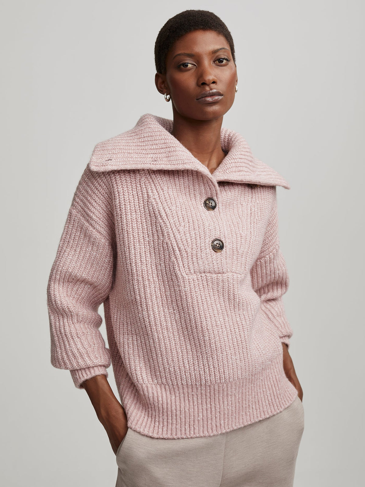 Peverel Button Placket Knit | VARLEY US | Varley Hot Sale