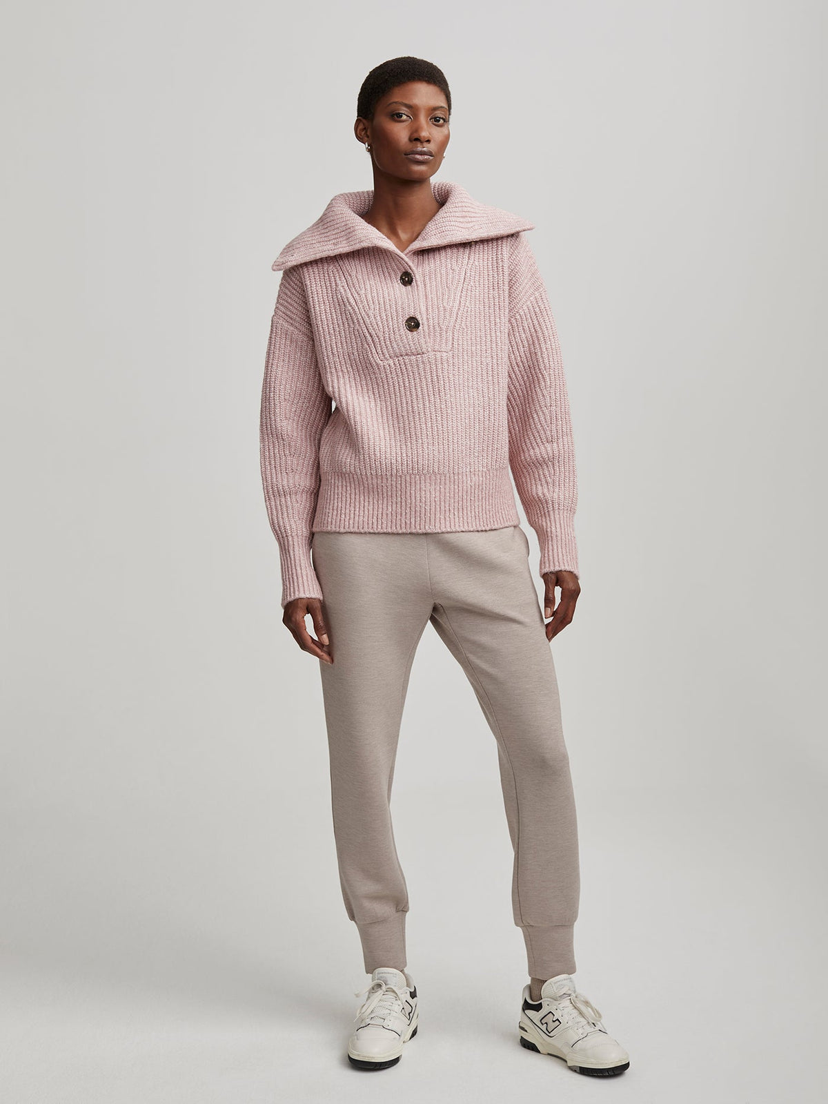 Peverel Button Placket Knit | VARLEY US | Varley Hot Sale