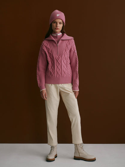 Didi Relaxed Cable Half Zip Knit | Varley Exclusive