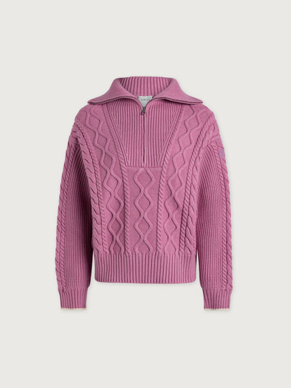 Didi Relaxed Cable Half Zip Knit | Varley Exclusive