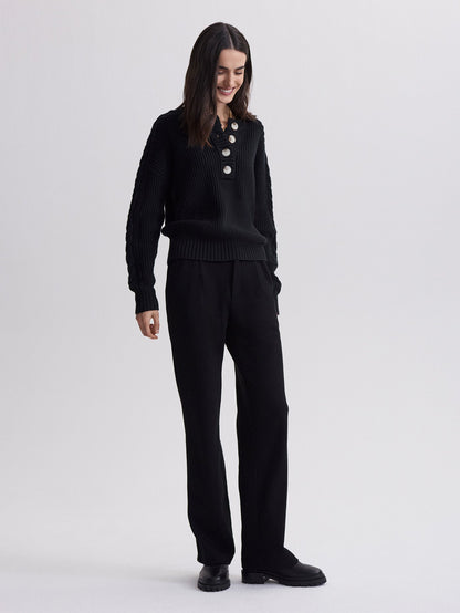 Vera Button Neck Sweater | Varley Signature