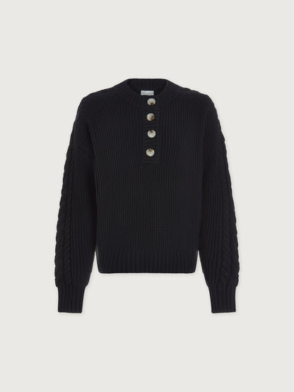Vera Button Neck Sweater | Varley Signature