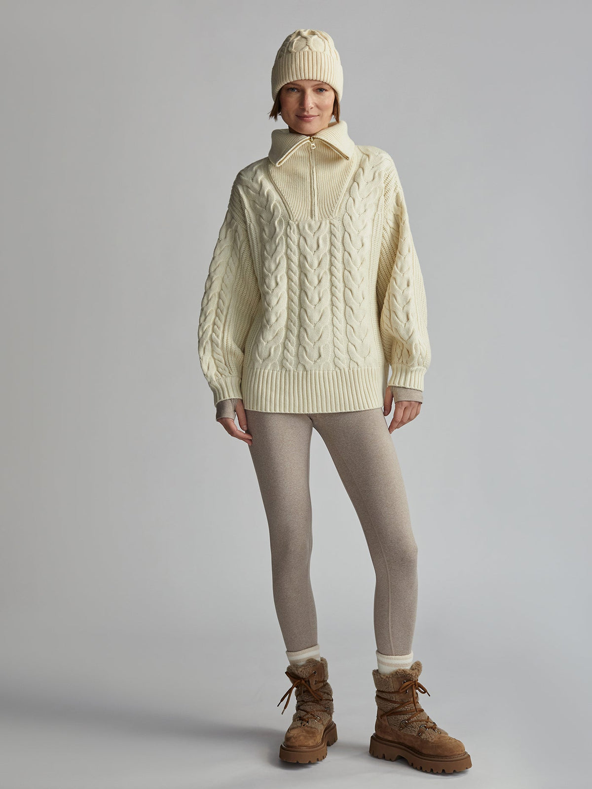 Daria Half Zip Cable Knit | VARLEY US | Varley New