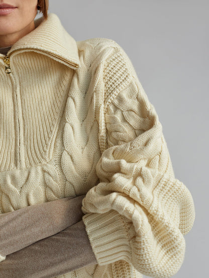 Daria Half Zip Cable Knit | VARLEY US | Varley New