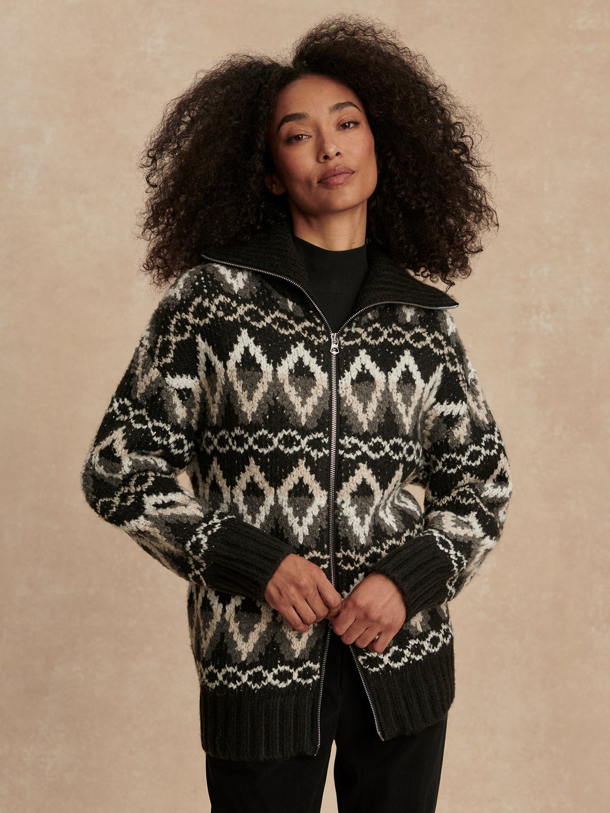 Brooke Fairisle Knit Jacket | VARLEY US | Varley Sale