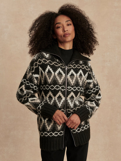 Brooke Fairisle Knit Jacket | VARLEY US | Varley Sale