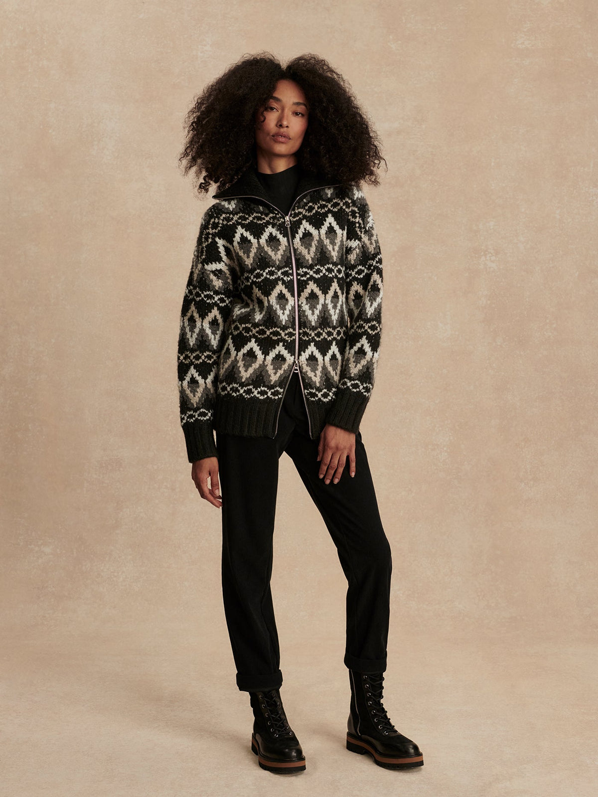 Brooke Fairisle Knit Jacket | VARLEY US | Varley Sale