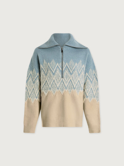 Hedda Fairisle Half Zip Knit | Varley New