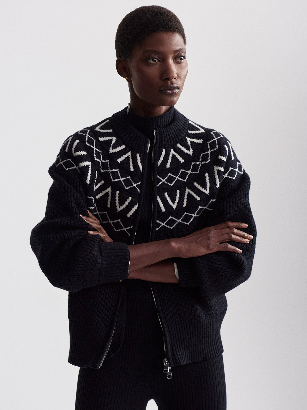 Alys Fairisle Knit Jacket | Varley Best Seller