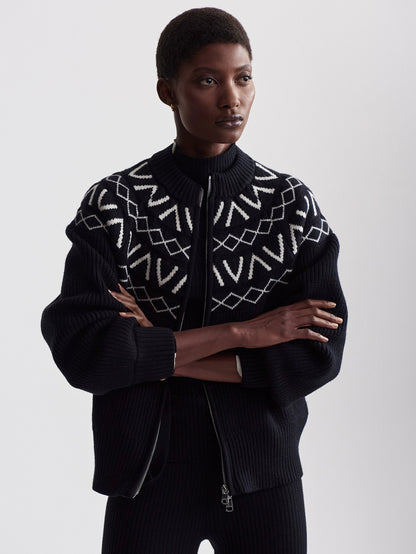 Alys Fairisle Knit Jacket | Varley Best Seller