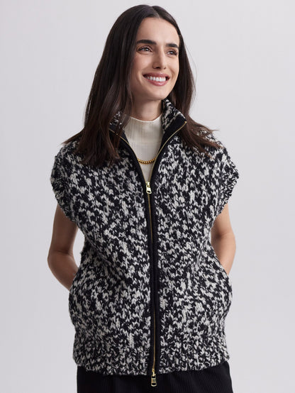Sandy Zip Through Knit Gilet | Varley Premium
