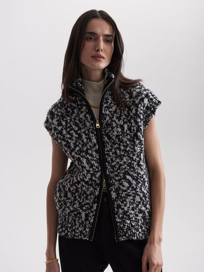 Sandy Zip Through Knit Gilet | Varley Premium