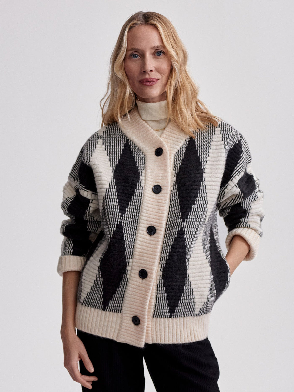 Nancy Jacquard Knit Jacket | Varley Everyday