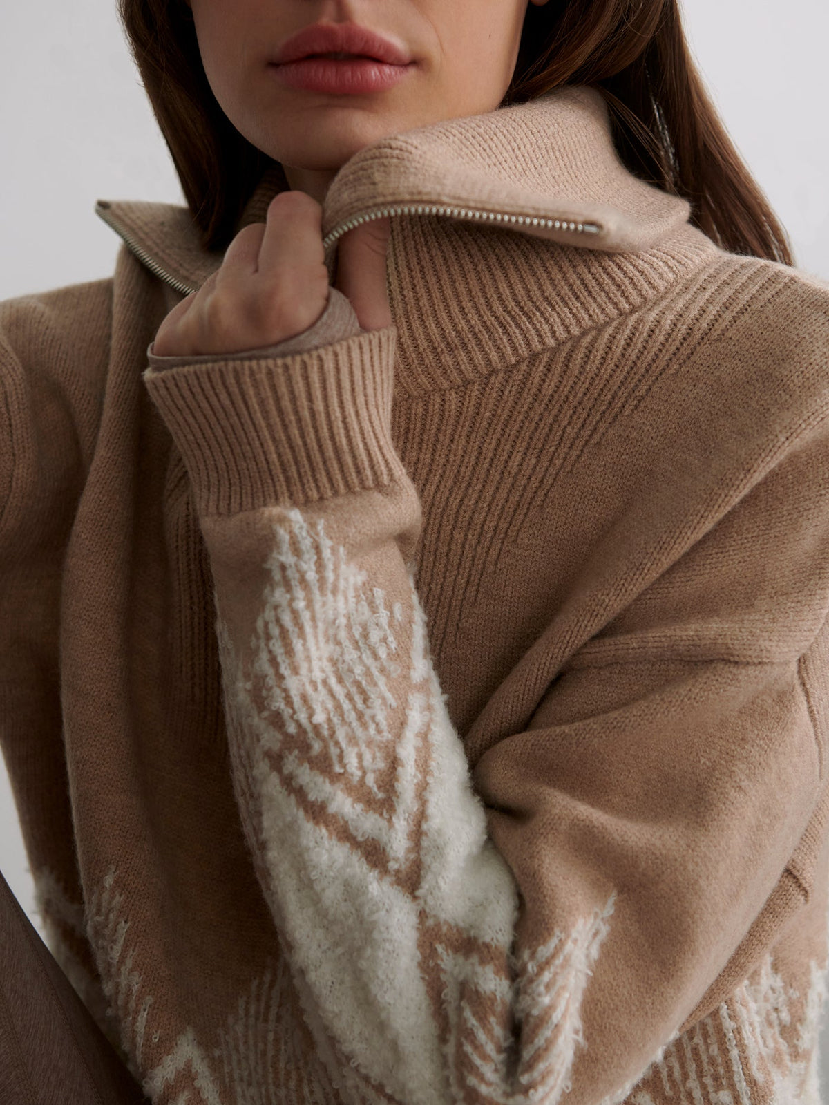 Betty Jacquard Half Zip Knit | Varley Classic