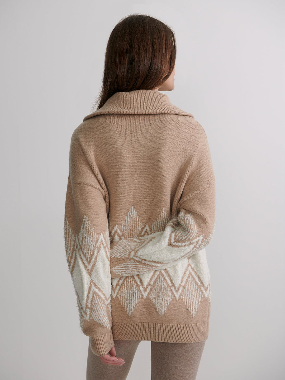 Betty Jacquard Half Zip Knit | Varley Classic