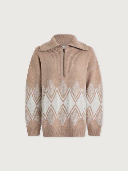 Betty Jacquard Half Zip Knit | Varley Classic