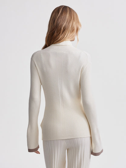 Ravena Rib Knit High Neck Top | Varley Best Seller